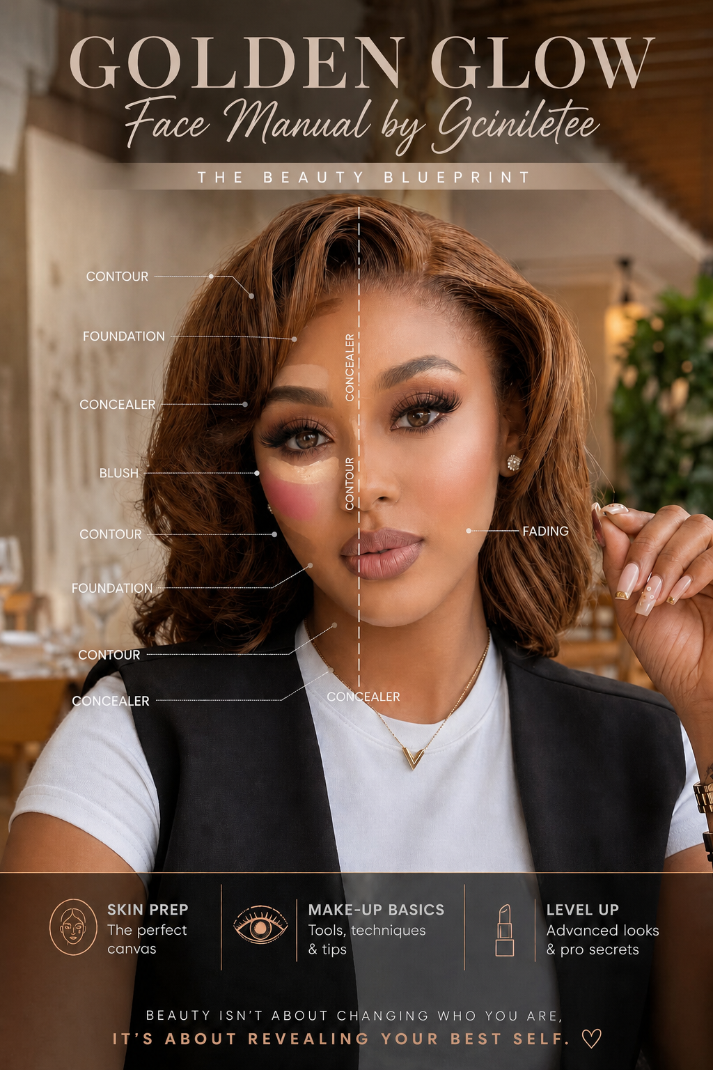 Golden Glow face manual by GcinileTee